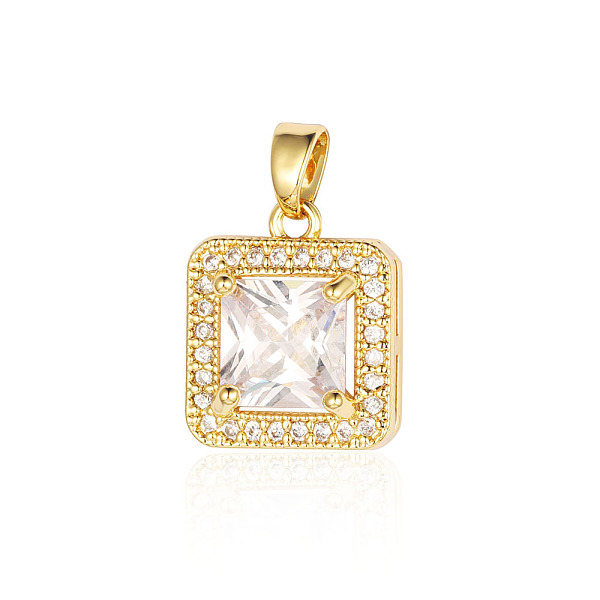 PandaHall Brass Micro Pave Clear Cubic Zirconia Pendants, Square Charms, Real 18K Gold Plated, 16x14x7mm Brass+Cubic Zirconia Square Clear
PandaHall Brass Micro Pave Clear Cubic Zirconia Pendants, Square Charms, Real 18K Gold Plated, 16x14x7mm Brass+Cubic Zirconia Square Clear