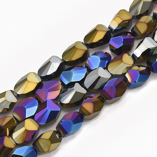 PandaHall Electroplate Glass Beads Strands, AB Color Plated, Faceted, Oval, Colorful, 10.5x7x7mm, Hole: 1mm, about 50pcs/strand, 20...
PandaHall Electroplate Glass Beads Strands, AB Color Plated, Faceted, Oval, Colorful, 10.5x7x7mm, Hole: 1mm, about 50pcs/strand, 20...