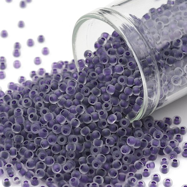 PandaHall TOHO Round Seed Beads, Japanese Seed Beads, (774FM) Dark Purple Lined Crystal Rainbow Matte, 11/0, 2.2mm, Hole: 0.8mm, about...
PandaHall TOHO Round Seed Beads, Japanese Seed Beads, (774FM) Dark Purple Lined Crystal Rainbow Matte, 11/0, 2.2mm, Hole: 0.8mm, about...