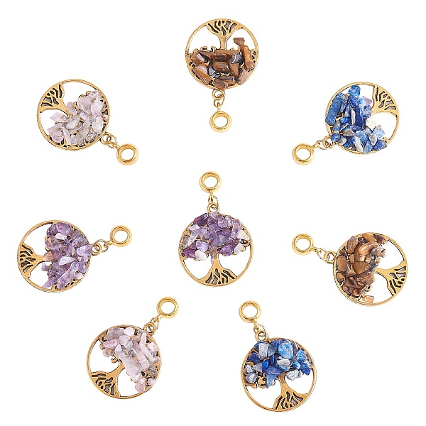 PandaHall 20Pcs 4 Styles Natural Mixed Stone Chip European Dangle Charms, Large Hole Pendant, Natural Amethyst & Lapis Lazuli & Tiger Eye &...
PandaHall 20Pcs 4 Styles Natural Mixed Stone Chip European Dangle Charms, Large Hole Pendant, Natural Amethyst & Lapis Lazuli & Tiger Eye &...