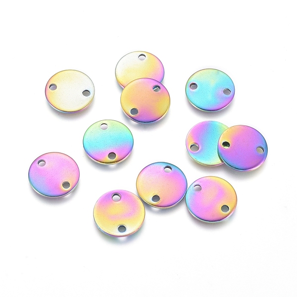 PandaHall Ion Plating(IP) 304 Stainless Steel Links connectors, Flat Round, Rainbow Color, 10x1mm, Hole: 1.3mm 304 Stainless Steel Flat...
PandaHall Ion Plating(IP) 304 Stainless Steel Links connectors, Flat Round, Rainbow Color, 10x1mm, Hole: 1.3mm 304 Stainless Steel Flat...