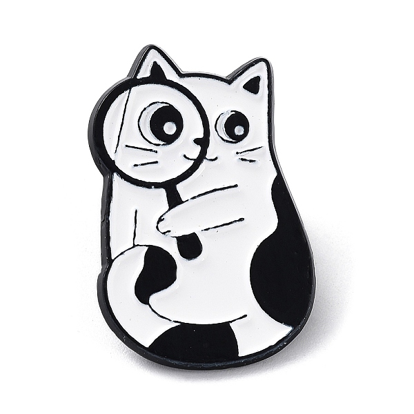 PandaHall Cartoon Style Cat with Magnifying Glass Enamel Pins, Black Alloy Badge for Men Women, White, 26x18x1.5mm Alloy+Enamel Cat Shape...
PandaHall Cartoon Style Cat with Magnifying Glass Enamel Pins, Black Alloy Badge for Men Women, White, 26x18x1.5mm Alloy+Enamel Cat Shape...