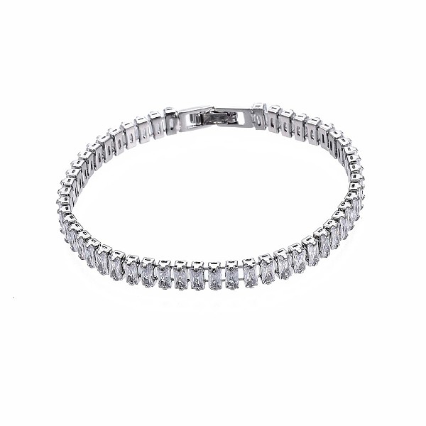 PandaHall Cubic Zirconia Classic Tennis Bracelet, Real Platinum Plated Brass Cubic Zirconia Link Chain Bracelet for Women, Nickel Free..., Clear
PandaHall Cubic Zirconia Classic Tennis Bracelet, Real Platinum Plated Brass Cubic Zirconia Link Chain Bracelet for Women, Nickel Free..., Clear