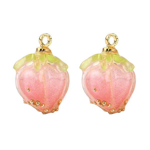 PandaHall Handmade Epoxy Resin Flower Pendants, with Brass Peg Bails and Glass Micro Beads, Bud, Golden, Pink, 14~15x9~10x9~10mm, Hole...
PandaHall Handmade Epoxy Resin Flower Pendants, with Brass Peg Bails and Glass Micro Beads, Bud, Golden, Pink, 14~15x9~10x9~10mm, Hole...