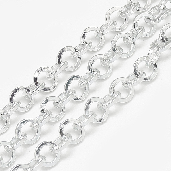 PandaHall Aluminum Rolo Chains, Belcher Chains, Unwelded, Flat Ring, Gainsboro, 8x1.6mm Aluminum Gray
PandaHall Aluminum Rolo Chains, Belcher Chains, Unwelded, Flat Ring, Gainsboro, 8x1.6mm Aluminum Gray