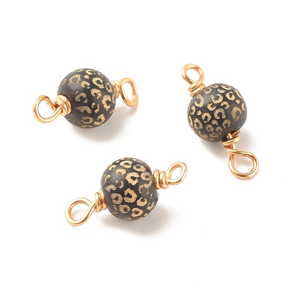 PandaHall Laser Cut Wooden Connector Charms, with Golden Tone Copper Wire Loops, Round, Black, 21.5~22.5x10mm, Hole: 2.5~3.5mm Wood Round...
PandaHall Laser Cut Wooden Connector Charms, with Golden Tone Copper Wire Loops, Round, Black, 21.5~22.5x10mm, Hole: 2.5~3.5mm Wood Round...