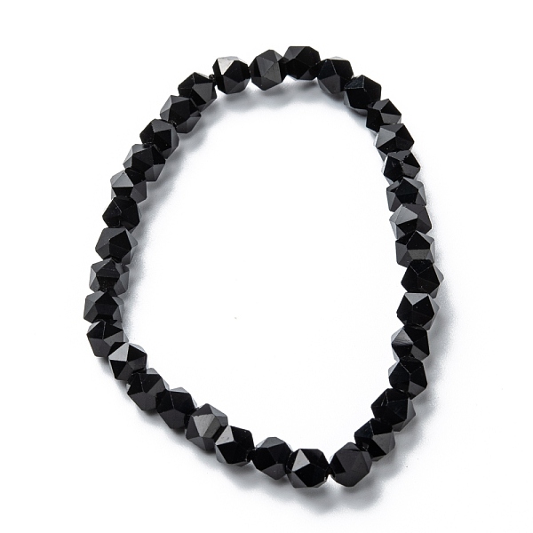 PandaHall Glass Beads Stretch Bracelets, Faceted, Polygon, Black, Beads: 5x6mm, Inner Diameter: 2 inch(5.2cm) Glass Black
PandaHall Glass Beads Stretch Bracelets, Faceted, Polygon, Black, Beads: 5x6mm, Inner Diameter: 2 inch(5.2cm) Glass Black