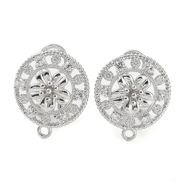 PandaHall Hollow Flower Brass Micro Pave Cubic Zirconia Stud Earrings Finding, with Horizontal Loops, Cadmium Free & Lead Free, Platinum..., Clear
PandaHall Hollow Flower Brass Micro Pave Cubic Zirconia Stud Earrings Finding, with Horizontal Loops, Cadmium Free & Lead Free, Platinum..., Clear