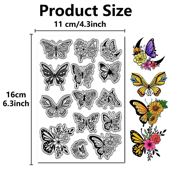PandaHall Custom PVC Plastic Clear Stamps, for DIY Scrapbooking, Photo Album Decorative, Cards Making, Stamp Sheets, Film Frame, Butterfly...
PandaHall Custom PVC Plastic Clear Stamps, for DIY Scrapbooking, Photo Album Decorative, Cards Making, Stamp Sheets, Film Frame, Butterfly...