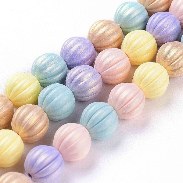 PandaHall Spray Painted Resin Beads Strands, Rubberized Style, Round Pumpkin Shape, Mixed Color, 10.7x11mm, Hole: 1.6mm, about 36pcs/strand..., Multicolor
PandaHall Spray Painted Resin Beads Strands, Rubberized Style, Round Pumpkin Shape, Mixed Color, 10.7x11mm, Hole: 1.6mm, about 36pcs/strand..., Multicolor