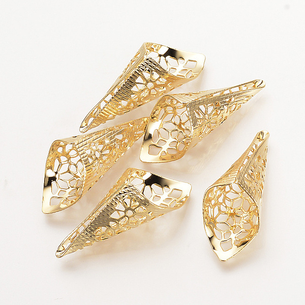 PandaHall Brass Bead Cones, Nickel Free, Real 18K Gold Plated, 28x11x10mm, Hole: 1mm Brass
PandaHall Brass Bead Cones, Nickel Free, Real 18K Gold Plated, 28x11x10mm, Hole: 1mm Brass