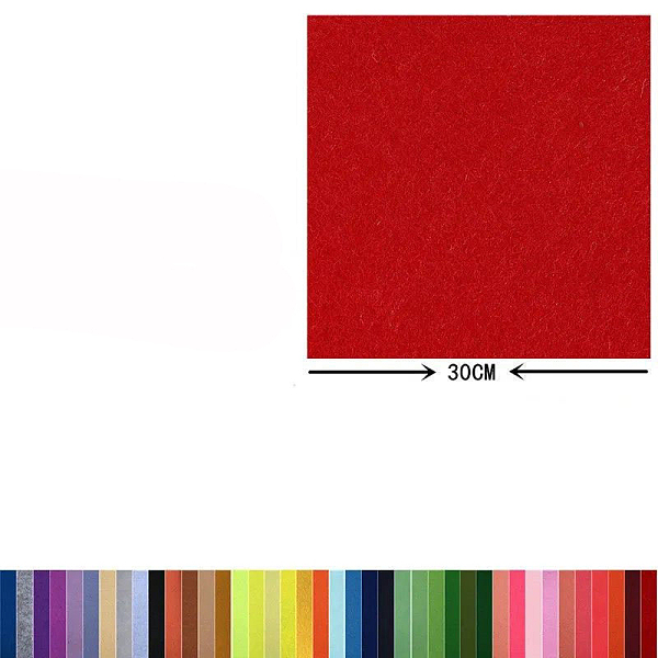 PandaHall 20 Colors Non-woven Felt Fabric, for DIY Crafts Sewing Accessories, Square, Mixed Color, 30x30cm Felt Square Multicolor
PandaHall 20 Colors Non-woven Felt Fabric, for DIY Crafts Sewing Accessories, Square, Mixed Color, 30x30cm Felt Square Multicolor
