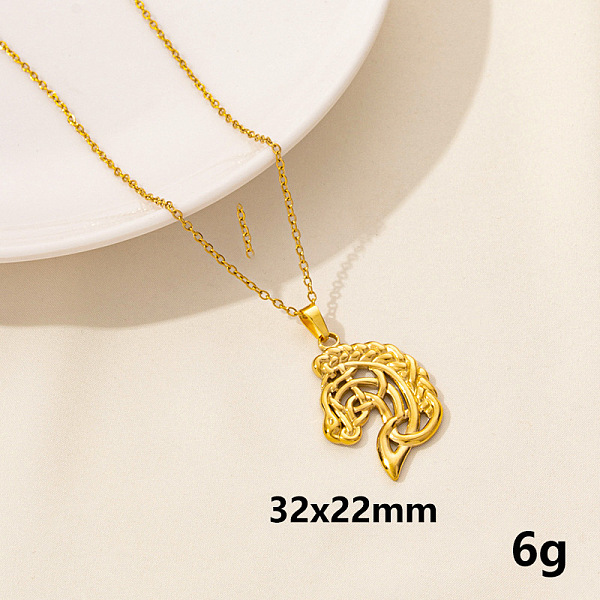 PandaHall 304 Stainless Steel Horse Pendant Necklaces, Cable Chain Necklaces Stainless Steel Horse
PandaHall 304 Stainless Steel Horse Pendant Necklaces, Cable Chain Necklaces Stainless Steel Horse
