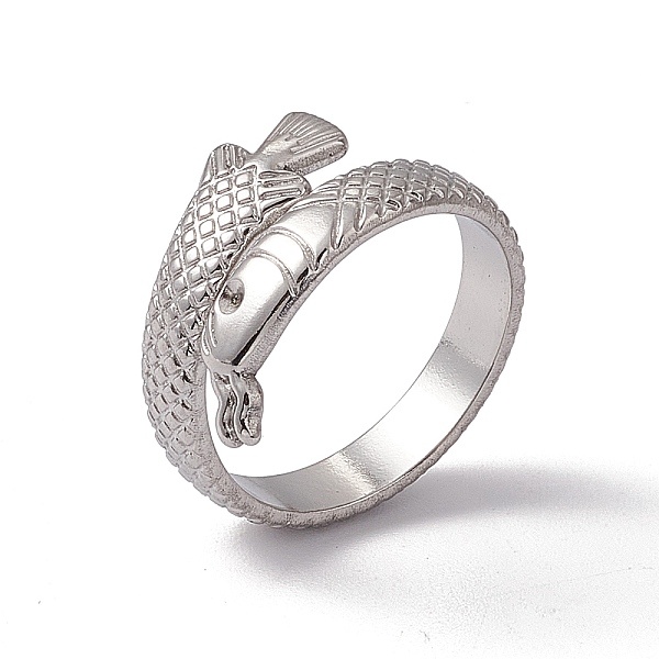 PandaHall 304 Stainless Steel Ring Arowana Fish Wrap Open Cuff Ring for Women, Stainless Steel Color, US Size 7 1/4(17.5mm) 304 Stainless...
PandaHall 304 Stainless Steel Ring Arowana Fish Wrap Open Cuff Ring for Women, Stainless Steel Color, US Size 7 1/4(17.5mm) 304 Stainless...