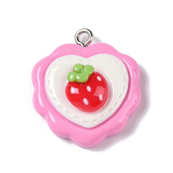 PandaHall Opaque Resin Pendants, Cartoon Charms with Platinum Plated Iron Loops, Strawberry, 25x21.5x8mm, Hole: 2mm Iron+Resin Strawberry
PandaHall Opaque Resin Pendants, Cartoon Charms with Platinum Plated Iron Loops, Strawberry, 25x21.5x8mm, Hole: 2mm Iron+Resin Strawberry