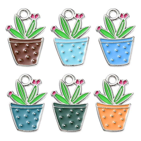 PandaHall 6Pcs 6 Colors Alloy Enamel Pendants, Potted Plant Charm, Mixed Color, 22x14.5x1.5mm, Hole: 2.5mm, 1pc/color Alloy+Enamel Others..., Multicolor
PandaHall 6Pcs 6 Colors Alloy Enamel Pendants, Potted Plant Charm, Mixed Color, 22x14.5x1.5mm, Hole: 2.5mm, 1pc/color Alloy+Enamel Others..., Multicolor