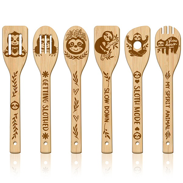 PandaHall GLOBLELAND 6Pcs Sloth Bamboo Cooking Utensils Wooden Engraved Cooking Spoons Set Carving Kitchen Bamboo Spatula Set Wood Cooking..., Orange
PandaHall GLOBLELAND 6Pcs Sloth Bamboo Cooking Utensils Wooden Engraved Cooking Spoons Set Carving Kitchen Bamboo Spatula Set Wood Cooking..., Orange