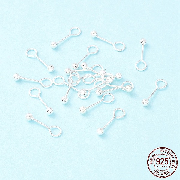 PandaHall 925 Sterling Silver Stud Earring Findings, Ball, Silver, 16x3mm, Hole: 3.4mm, Pin: 0.7mm Sterling Silver
PandaHall 925 Sterling Silver Stud Earring Findings, Ball, Silver, 16x3mm, Hole: 3.4mm, Pin: 0.7mm Sterling Silver