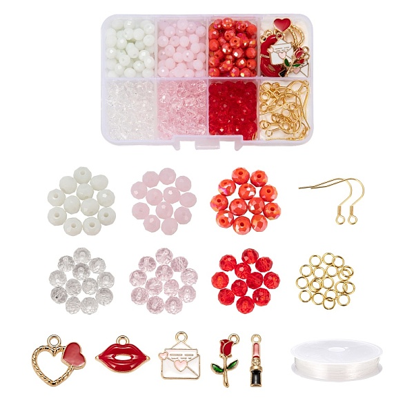 PandaHall DIY Jewelry Making Kits, Including 420Pcs 6 Color Opaque Solid Color Glass Beads, 10Pcs 5 Style Alloy Enamel Pendants, 304..., Multicolor
PandaHall DIY Jewelry Making Kits, Including 420Pcs 6 Color Opaque Solid Color Glass Beads, 10Pcs 5 Style Alloy Enamel Pendants, 304..., Multicolor