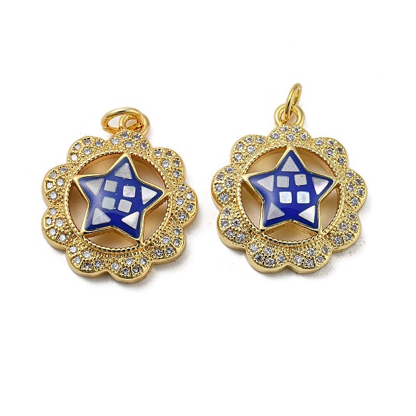 PandaHall Brass Micro Pave Cubic Zirconia Pendants, with Enamel Shell, Flower with Star, Medium Blue, 21x18x4.5mm Brass+Cubic Zirconia+Shell...
PandaHall Brass Micro Pave Cubic Zirconia Pendants, with Enamel Shell, Flower with Star, Medium Blue, 21x18x4.5mm Brass+Cubic Zirconia+Shell...