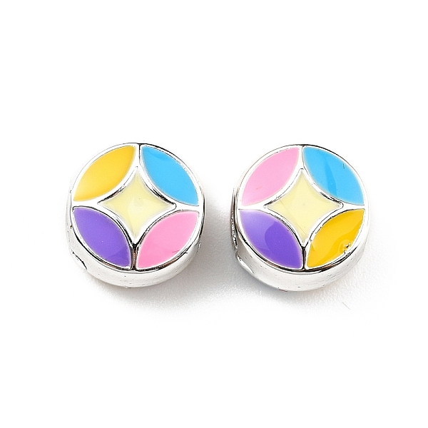 PandaHall CCB Plastic European Beads, Large Hole Beads, Enamel Style, Flat Round, Colorful, 10x7mm, Hole: 4mm Plastic Flat Round
PandaHall CCB Plastic European Beads, Large Hole Beads, Enamel Style, Flat Round, Colorful, 10x7mm, Hole: 4mm Plastic Flat Round