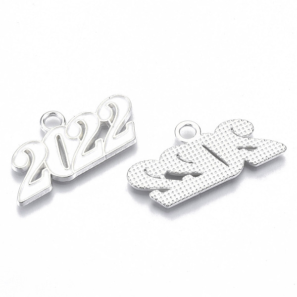 PandaHall Alloy Enamel Pendants, Cadmium Free & Lead Free, New Year 2022, Silver, White, 19x38x2mm, Hole: 4mm Alloy+Enamel Number White
PandaHall Alloy Enamel Pendants, Cadmium Free & Lead Free, New Year 2022, Silver, White, 19x38x2mm, Hole: 4mm Alloy+Enamel Number White