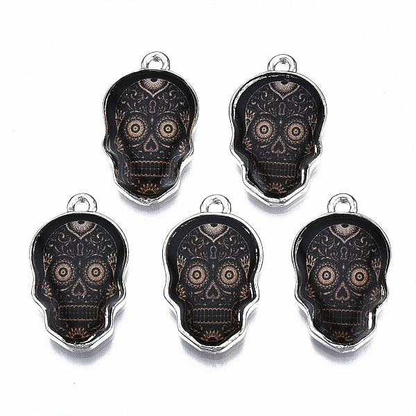 PandaHall Alloy Enamel Pendants, Cadmium Free & Lead Free, Platinum, Skull, Black, 22x13x2.5mm, Hole: 1.6mm Alloy+Enamel Skull Black
PandaHall Alloy Enamel Pendants, Cadmium Free & Lead Free, Platinum, Skull, Black, 22x13x2.5mm, Hole: 1.6mm Alloy+Enamel Skull Black