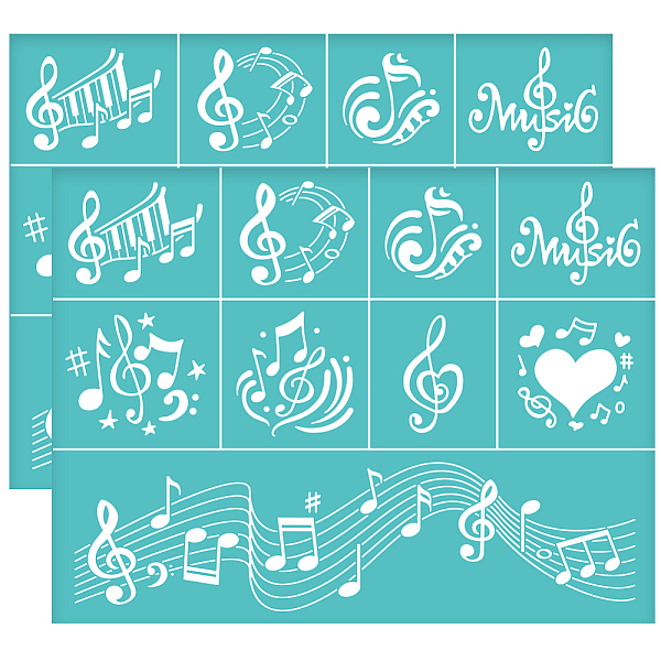 PandaHall Self-Adhesive Silk Screen Printing Stencil, for Painting on Wood, DIY Decoration T-Shirt Fabric, Turquoise, Musical Note Pattern...
PandaHall Self-Adhesive Silk Screen Printing Stencil, for Painting on Wood, DIY Decoration T-Shirt Fabric, Turquoise, Musical Note Pattern...