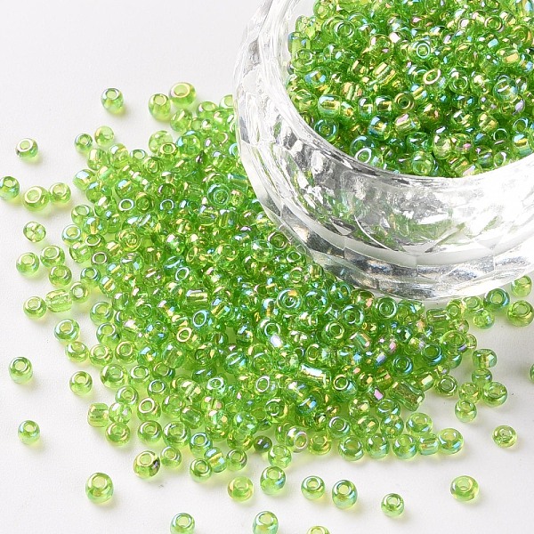 PandaHall Round Glass Seed Beads, Transparent Colours Rainbow, Round, Green Yellow, 2mm Glass Green
PandaHall Round Glass Seed Beads, Transparent Colours Rainbow, Round, Green Yellow, 2mm Glass Green