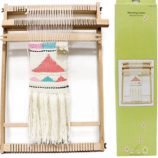 PandaHall Weaving Tapestry Loom, Beech Wooden Craft Weaving Loom Frame, with Adjusting Rods, Educational Toys for Kids, Blanched Almond...
PandaHall Weaving Tapestry Loom, Beech Wooden Craft Weaving Loom Frame, with Adjusting Rods, Educational Toys for Kids, Blanched Almond...