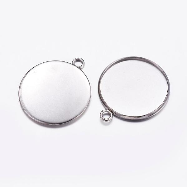 PandaHall 304 Stainless Steel Pendant Cabochon Settings, Plain Edge Bezel Cups, Flat Round, Stainless Steel Color, Tray: 25mm, 32x27x2mm...
PandaHall 304 Stainless Steel Pendant Cabochon Settings, Plain Edge Bezel Cups, Flat Round, Stainless Steel Color, Tray: 25mm, 32x27x2mm...