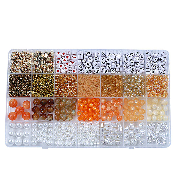PandaHall DIY 28 Style Resin & Acrylic & ABS Beads Jewelry Making Finding Kit, Flat Round & Rice & Barrel & Nugget & Heart & Strip, Sandy...
PandaHall DIY 28 Style Resin & Acrylic & ABS Beads Jewelry Making Finding Kit, Flat Round & Rice & Barrel & Nugget & Heart & Strip, Sandy...