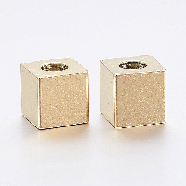 PandaHall Ion Plating(IP) 304 Stainless Steel Beads, Cube, Golden, 6x6x6mm, Hole: 3mm 304 Stainless Steel Cube
PandaHall Ion Plating(IP) 304 Stainless Steel Beads, Cube, Golden, 6x6x6mm, Hole: 3mm 304 Stainless Steel Cube