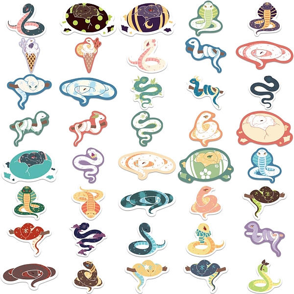PandaHall 40Pcs Snake PVC Waterproof Sticker Labels, Self-adhesion, for Suitcase, Skateboard, Refrigerator, Helmet, Mobile Phone Shell..., Multicolor
PandaHall 40Pcs Snake PVC Waterproof Sticker Labels, Self-adhesion, for Suitcase, Skateboard, Refrigerator, Helmet, Mobile Phone Shell..., Multicolor