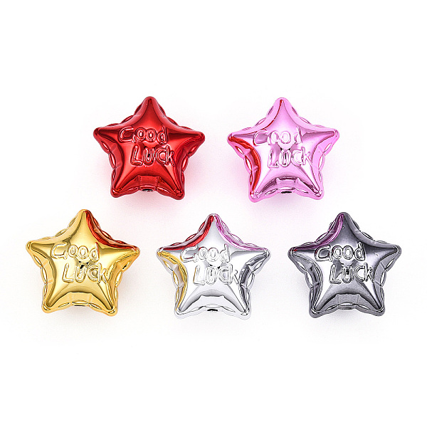 PandaHall UV Plating Acrylic Beads, Star, Mixed Color, 23x24.5x16mm, Hole: 2mm Acrylic Star Multicolor
PandaHall UV Plating Acrylic Beads, Star, Mixed Color, 23x24.5x16mm, Hole: 2mm Acrylic Star Multicolor