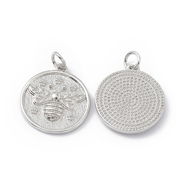PandaHall Rack Plating Brass Pendants, Long-Lasting Plated, Lead Free & Cadmium Free, Flat Round with Bee Charm, Platinum, 19x17x3mm, Hole...
PandaHall Rack Plating Brass Pendants, Long-Lasting Plated, Lead Free & Cadmium Free, Flat Round with Bee Charm, Platinum, 19x17x3mm, Hole...