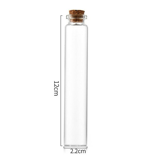 PandaHall Glass Bottle, with Cork Plug, Wishing Bottle, Column, Clear, 2.2x12cm, Capacity: 30ml(1.01fl. oz) Glass Column Clear
PandaHall Glass Bottle, with Cork Plug, Wishing Bottle, Column, Clear, 2.2x12cm, Capacity: 30ml(1.01fl. oz) Glass Column Clear