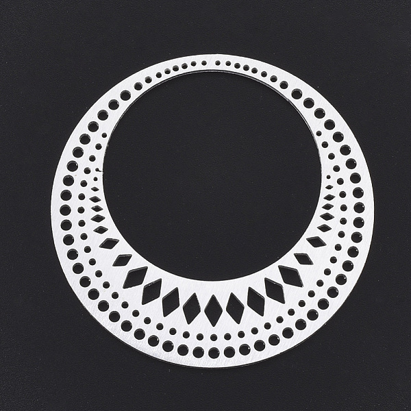 PandaHall Aluminium Filigree Joiners Links, Laser Cut Filigree Joiners Links, Flat Round, Silver Color Plated, 50x1mm Aluminum Flat Round
PandaHall Aluminium Filigree Joiners Links, Laser Cut Filigree Joiners Links, Flat Round, Silver Color Plated, 50x1mm Aluminum Flat Round