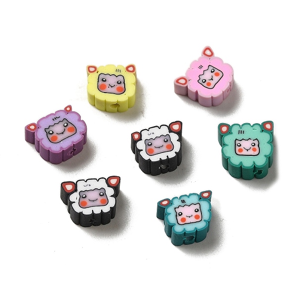 PandaHall Handmade Polymer Clay Beads, Sheep, Mixed Color, 6.5~8.5x8~9x4~4.5mm, Hole: 1.6~1.8mm Polymer Clay Sheep Multicolor
PandaHall Handmade Polymer Clay Beads, Sheep, Mixed Color, 6.5~8.5x8~9x4~4.5mm, Hole: 1.6~1.8mm Polymer Clay Sheep Multicolor