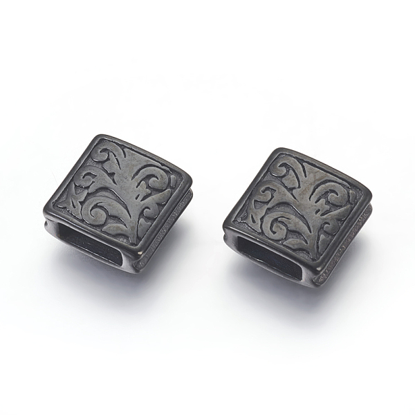 PandaHall 304 Stainless Steel Beads, Grooved Square, Gunmetal, 10x10x4mm, Hole: 2.5x6mm 304 Stainless Steel Square
PandaHall 304 Stainless Steel Beads, Grooved Square, Gunmetal, 10x10x4mm, Hole: 2.5x6mm 304 Stainless Steel Square