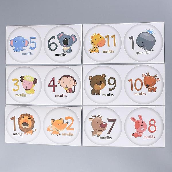 PandaHall 1~12 Months Number Themes Baby Milestone Stickers, for Baby Girl , Animal Pattern, 220x110mm, 2pc/Sheet, 12pcs/Set Paper Other..., Multicolor
PandaHall 1~12 Months Number Themes Baby Milestone Stickers, for Baby Girl , Animal Pattern, 220x110mm, 2pc/Sheet, 12pcs/Set Paper Other..., Multicolor
