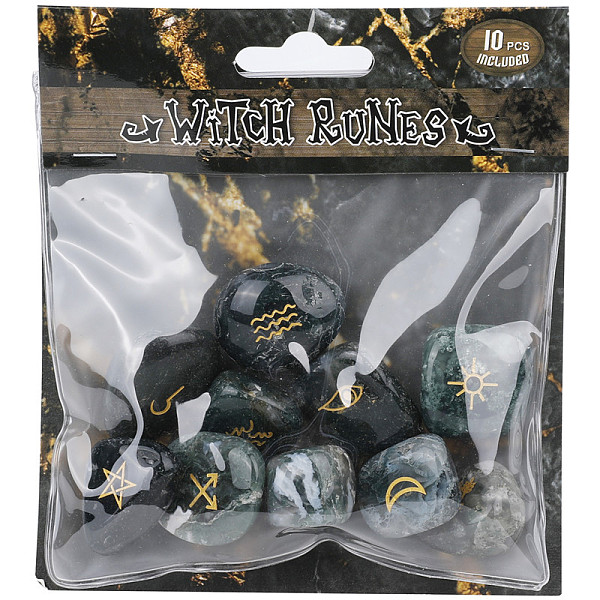 PandaHall Natural Moss Agate Rune Stones, Tumbled Stone, Healing Stones for Chakras Balancing, Crystal Therapy, Meditation, Reiki...
PandaHall Natural Moss Agate Rune Stones, Tumbled Stone, Healing Stones for Chakras Balancing, Crystal Therapy, Meditation, Reiki...