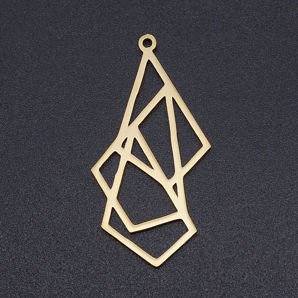 PandaHall 201 Stainless Steel Pendants, Origami, Rhombus, Golden, 35x17.5x1mm, Hole: 1.6mm 201 Stainless Steel Rhombus
PandaHall 201 Stainless Steel Pendants, Origami, Rhombus, Golden, 35x17.5x1mm, Hole: 1.6mm 201 Stainless Steel Rhombus