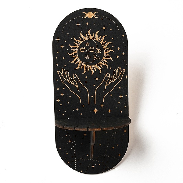PandaHall Wooden Wall-Mounted Small Crystal Display Shelf, Witch Hanging Crystal Holder, for Crystal Dowsing Pendulum Pendant Storage, Sun..., Black
PandaHall Wooden Wall-Mounted Small Crystal Display Shelf, Witch Hanging Crystal Holder, for Crystal Dowsing Pendulum Pendant Storage, Sun..., Black