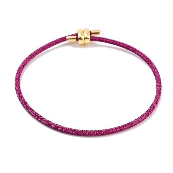 PandaHall Braided Steel Wire Bracelets Making, with Golden Tone Brass Beads, Camellia, Inner Diameter: 3-1/8 inch(8cm) Steel Pink
PandaHall Braided Steel Wire Bracelets Making, with Golden Tone Brass Beads, Camellia, Inner Diameter: 3-1/8 inch(8cm) Steel Pink