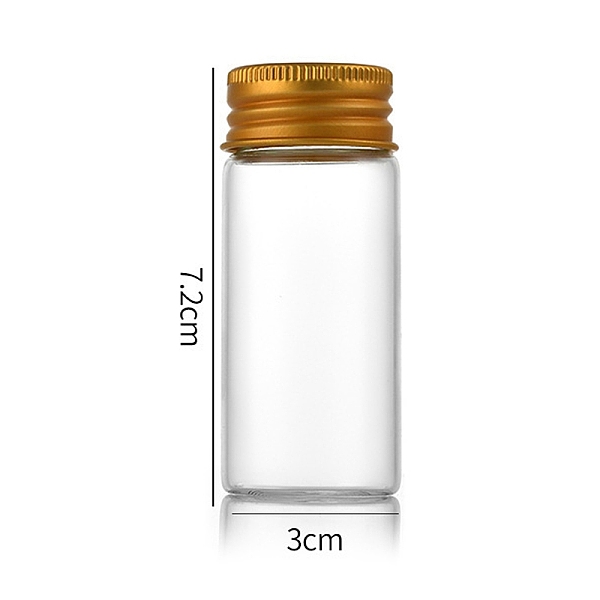 PandaHall Clear Glass Bottles Bead Containers, Screw Top Bead Storage Tubes with Aluminum Cap, Column, Golden, 3x7cm, Capacity: 30ml(1.01fl....
PandaHall Clear Glass Bottles Bead Containers, Screw Top Bead Storage Tubes with Aluminum Cap, Column, Golden, 3x7cm, Capacity: 30ml(1.01fl....