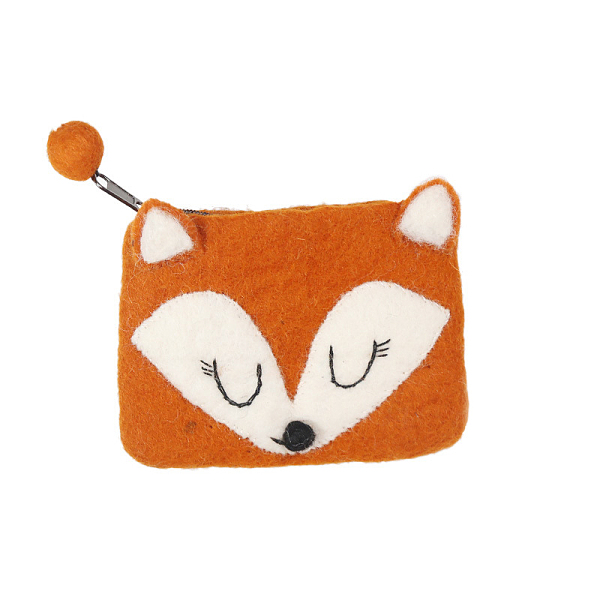 PandaHall Winter Fox Wool Felt Clutch Bags, Cute Wallets with Zipper for Women, Girl, Dark Orange, 12x15cm Cloth Rectangle
PandaHall Winter Fox Wool Felt Clutch Bags, Cute Wallets with Zipper for Women, Girl, Dark Orange, 12x15cm Cloth Rectangle