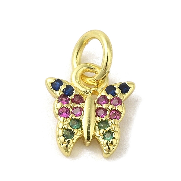 PandaHall Real 18K Gold Plated Brass Pave Cubic Zirconia Pendants, with Jump Rings, Butterfly, Colorful, 8.5x8x1.5mm, Hole: 3mm Brass+Cubic...
PandaHall Real 18K Gold Plated Brass Pave Cubic Zirconia Pendants, with Jump Rings, Butterfly, Colorful, 8.5x8x1.5mm, Hole: 3mm Brass+Cubic...