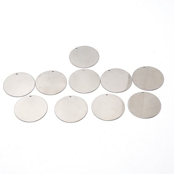 PandaHall Stainless Steel Pendants, Stamping Blank Tag, Flat Round, Stainless Steel Color, 35x0.8mm, Hole: 1.8mm Stainless Steel Flat Round
PandaHall Stainless Steel Pendants, Stamping Blank Tag, Flat Round, Stainless Steel Color, 35x0.8mm, Hole: 1.8mm Stainless Steel Flat Round