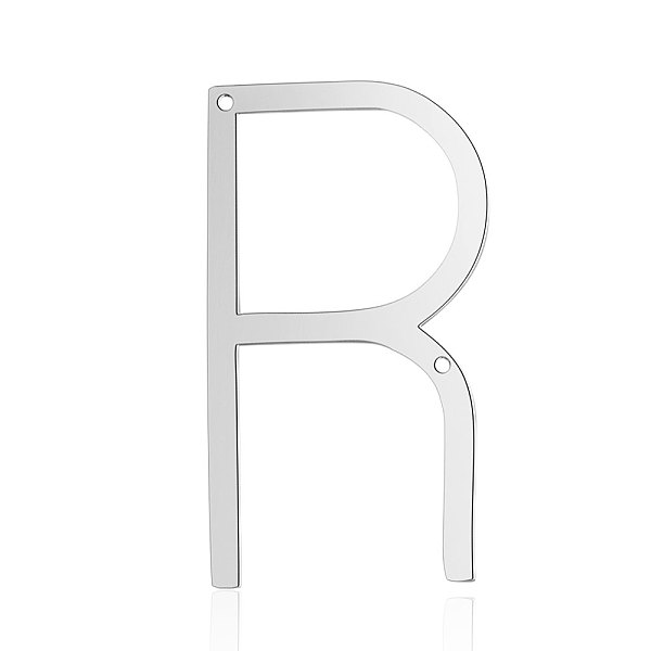 PandaHall 201 Stainless Steel Links connectors, Letter, Stainless Steel Color, Letter.R, 37x21x1mm, Hole: 1mm 201 Stainless Steel Letter R
PandaHall 201 Stainless Steel Links connectors, Letter, Stainless Steel Color, Letter.R, 37x21x1mm, Hole: 1mm 201 Stainless Steel Letter R